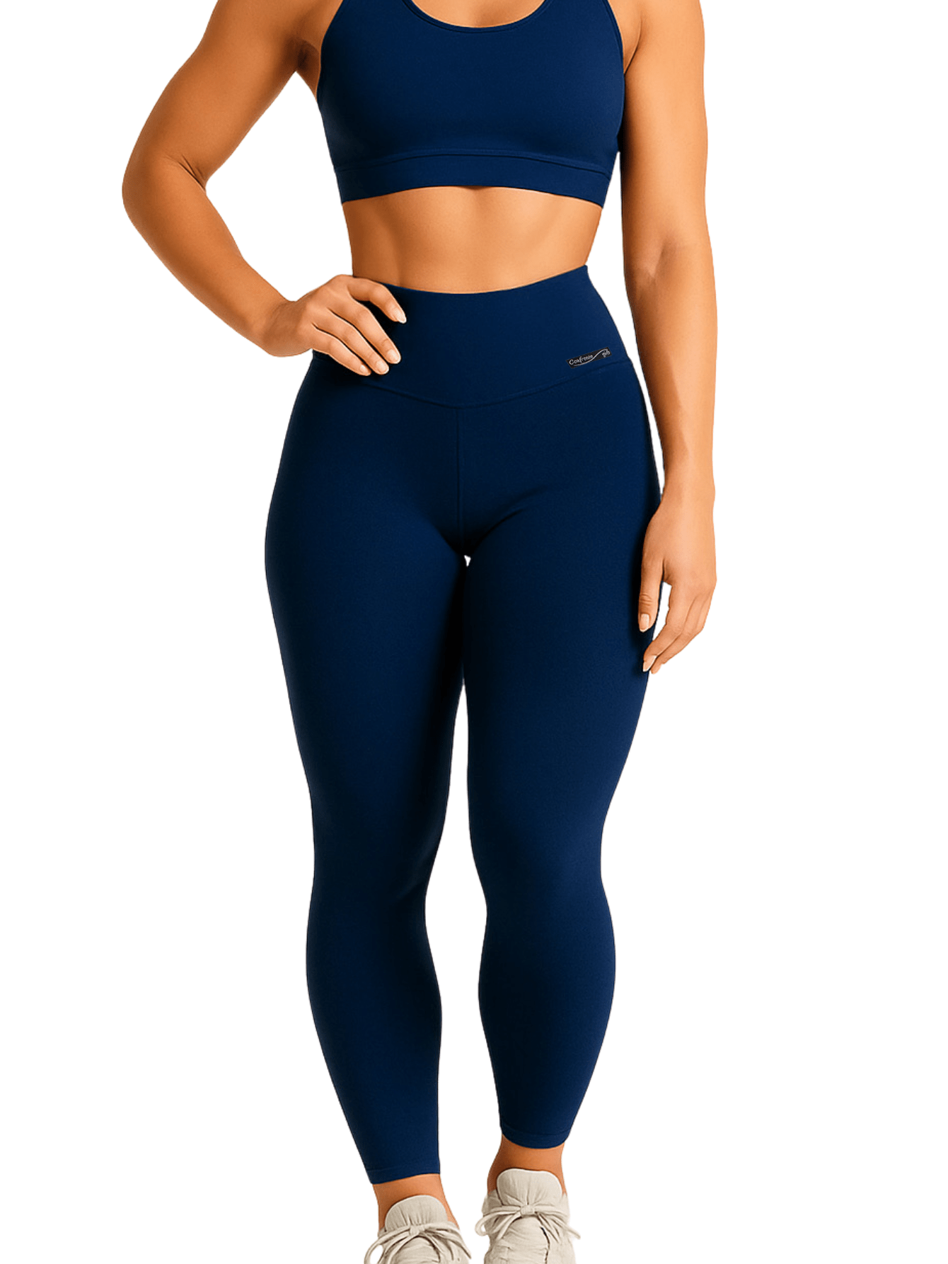 Kit 3 Calças Legging Cintura Alta Zero Transparência