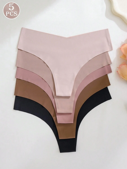 Kit 10 Calcinhas Fio Dental Sem Costura Com Corte a Laser Não Marca