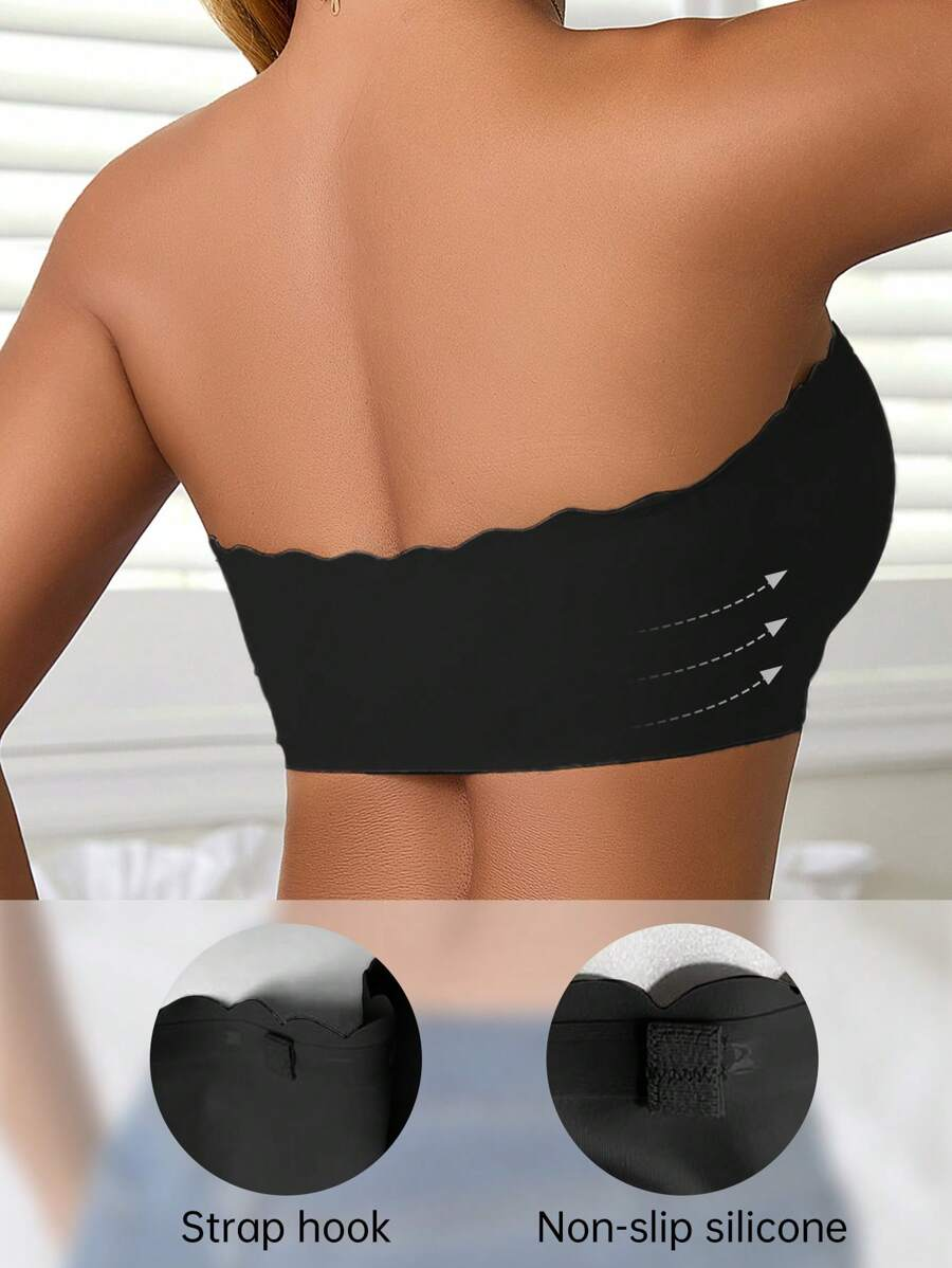 2 Peças/Conjunto Sutiã Feminino Multicolorido, Fivela Frontal com Acabamento em Onda, Busto Estruturado, Almofadas de Copo Removíveis