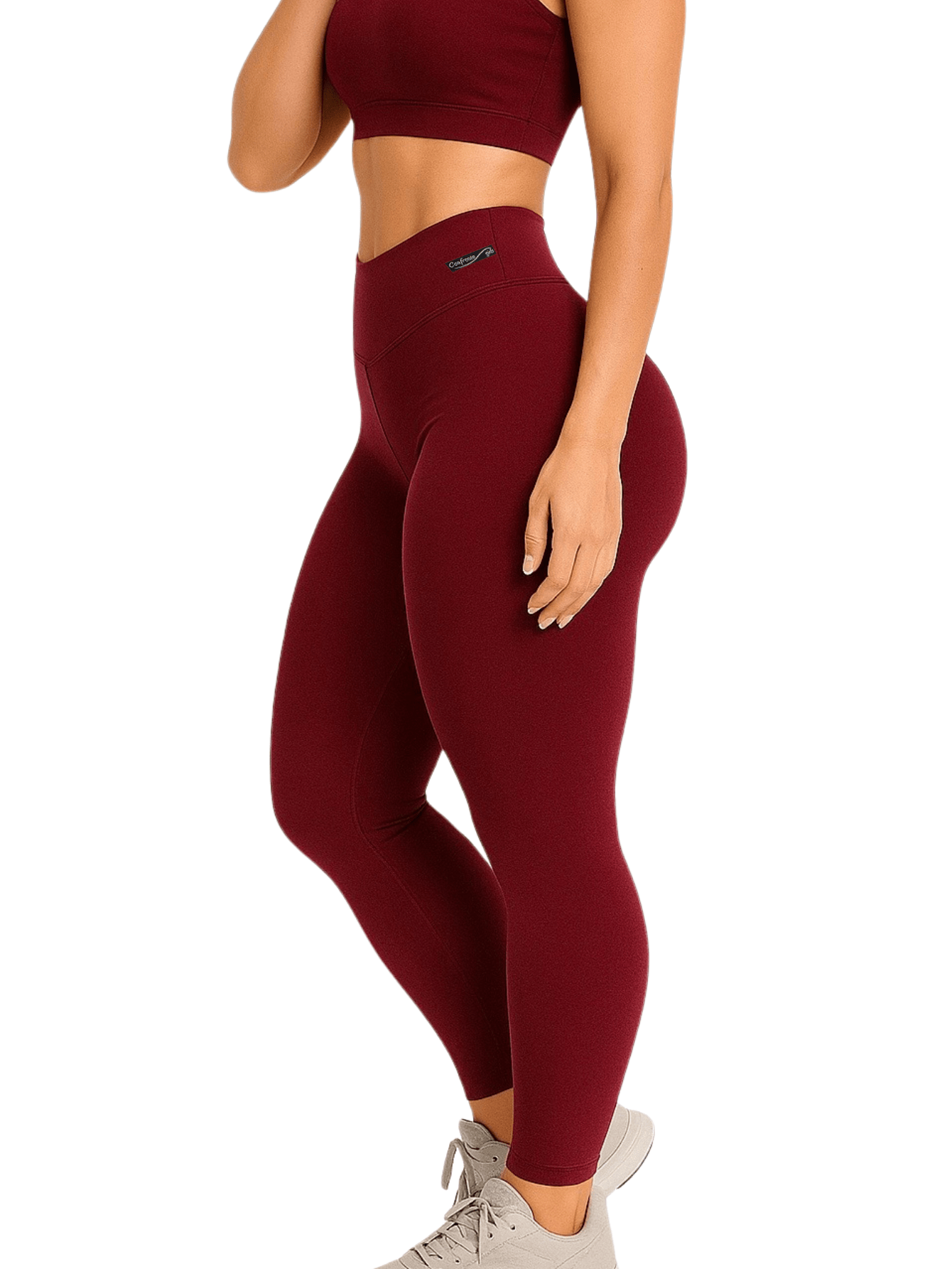 Kit 3 Calças Legging Cintura Alta Zero Transparência