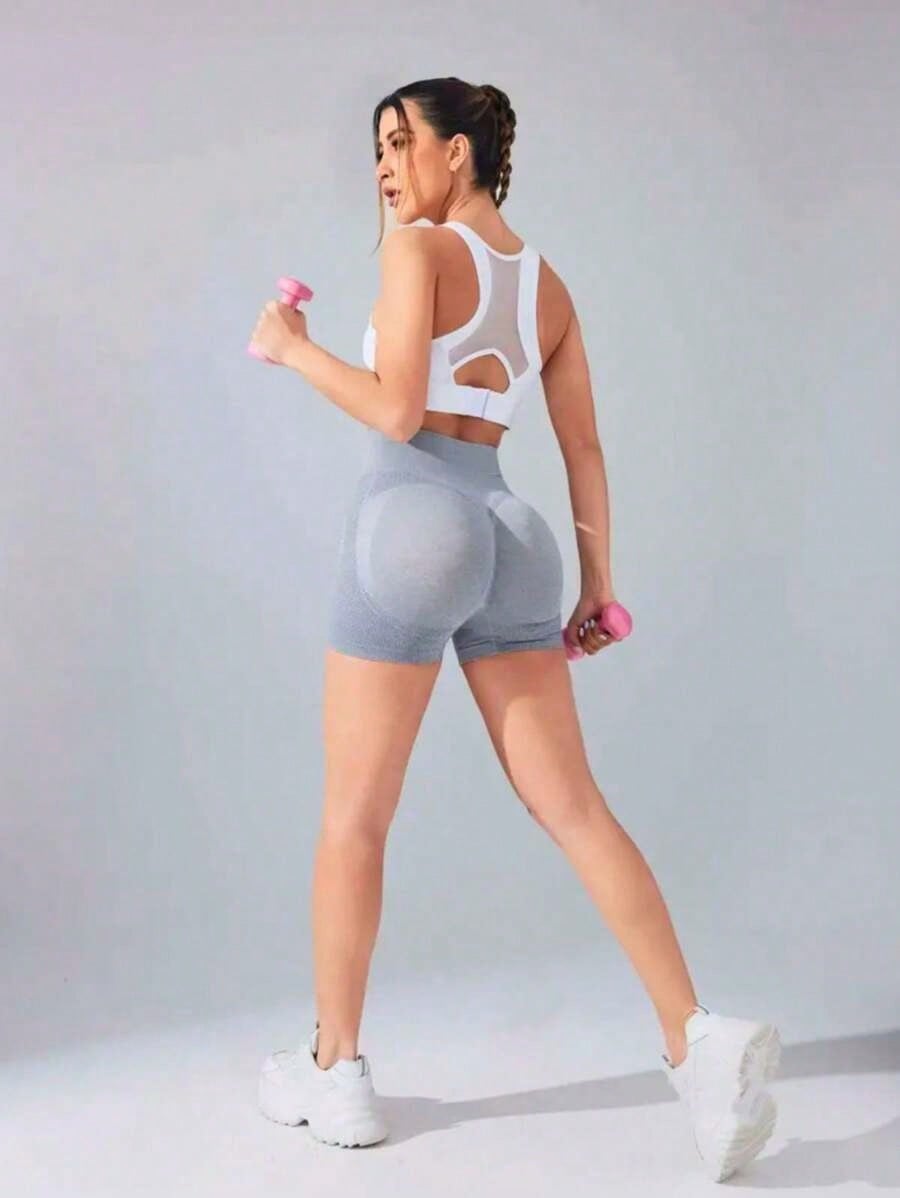 Kit De 3 Short Levanta Bumbum Feminino Academia Yoga Fitness