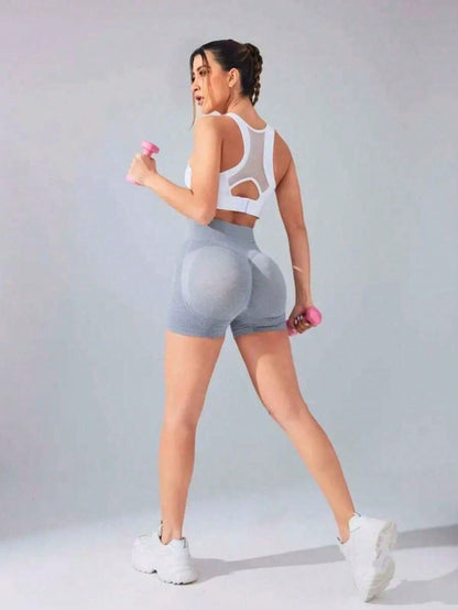 Kit De 3 Short Levanta Bumbum Feminino Academia Yoga Fitness