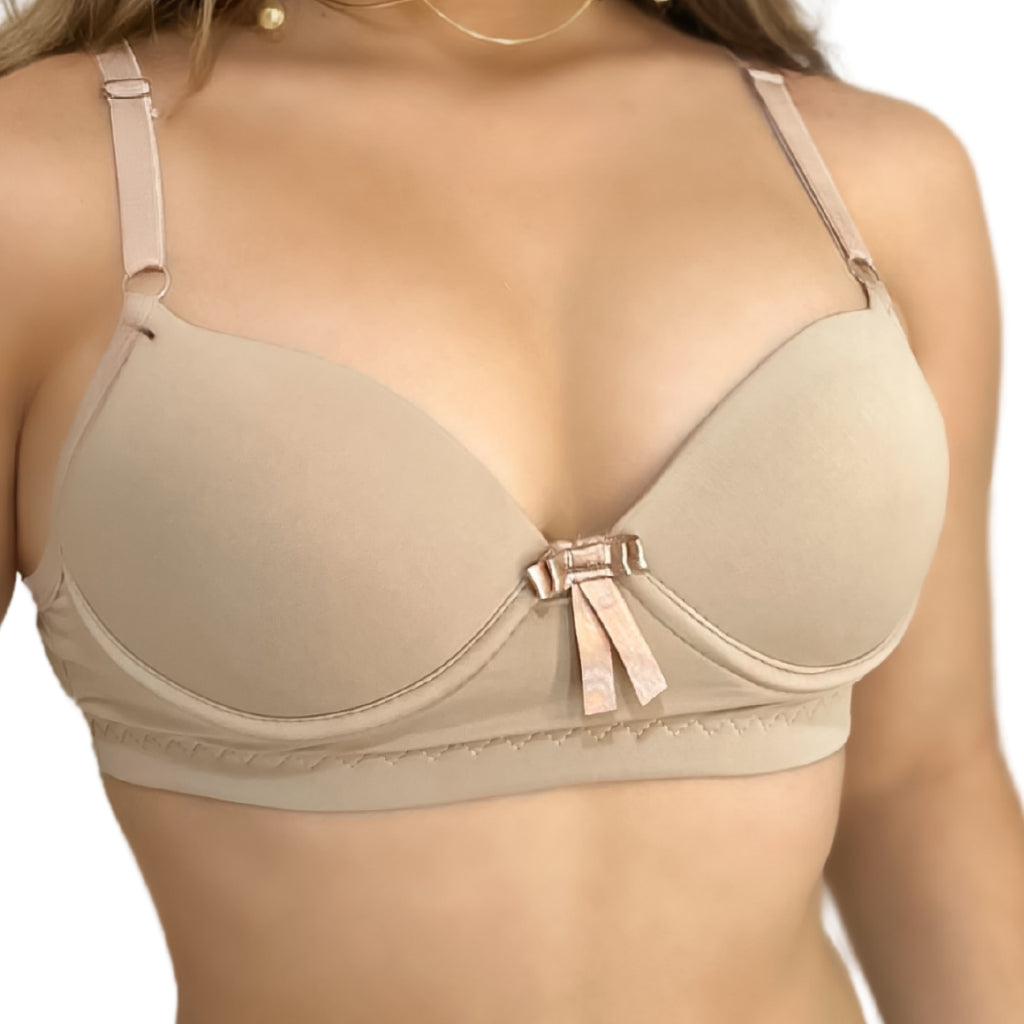 Kit C/4 Sutiã Básico Com Bojo Do P Ao Gg Direto da Fábrica Escolha Cor