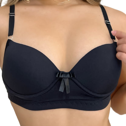 Kit C/4 Sutiã Básico Com Bojo Do P Ao Gg Direto da Fábrica Escolha Cor