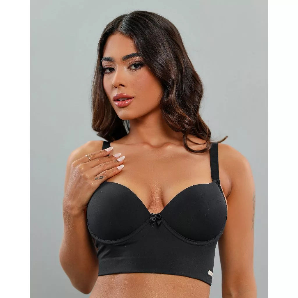 kit c/3 Reforçado de Microfibra Com Bojo - Lingerie Promoção Direto da Fábrica